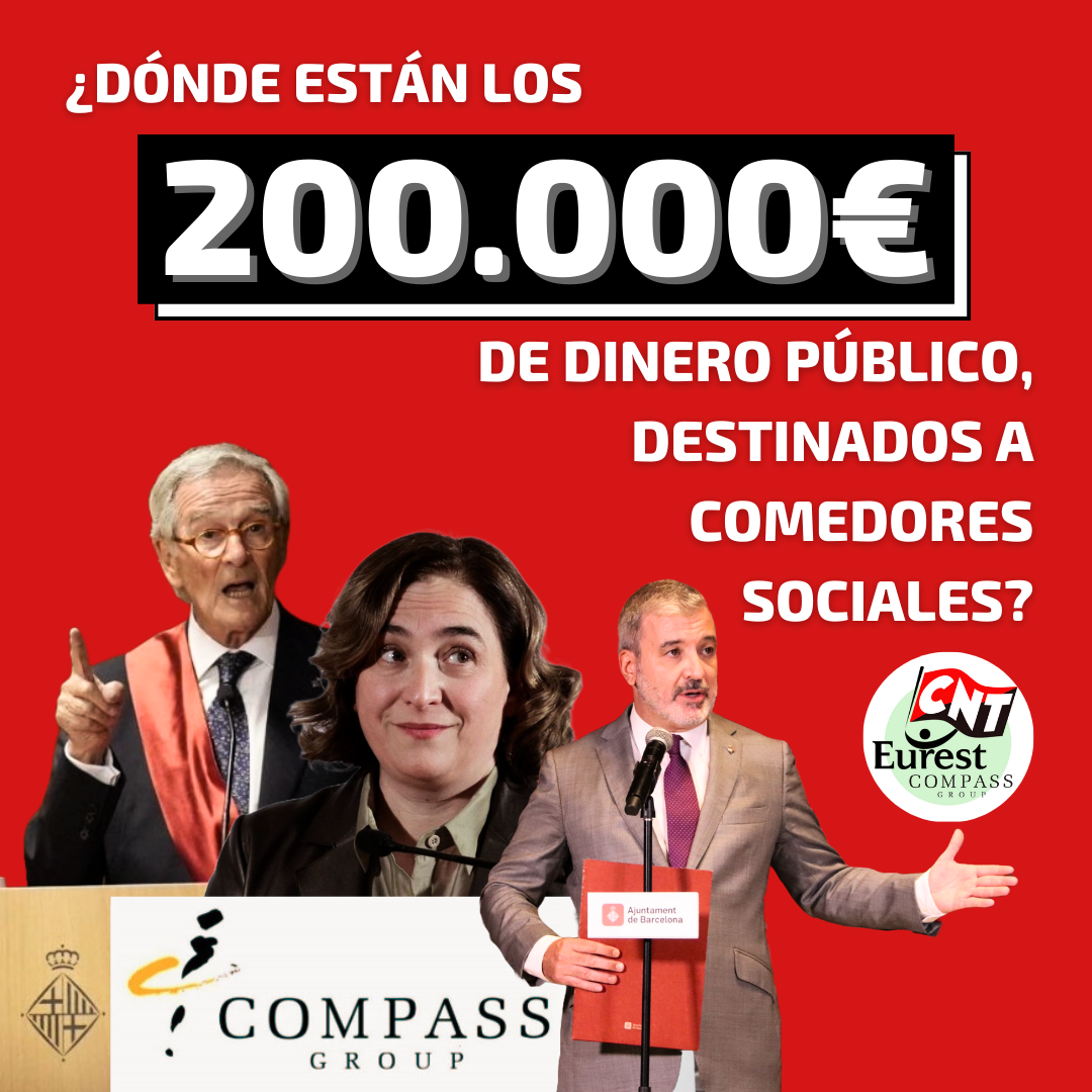 EUREST, XAVIER TRIAS, ADA COLAU Y JAUME COLLBONI, ¿DÓNDE ESTÁN LOS 200.000€ DE DINERO PÚBLICO?