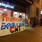 [Solidaritat Sevilla] La CNT de Barcelona es concentra per la readmissió dels companys acomiadats  a Telepizza