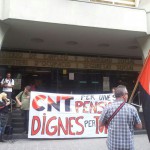 Campanya contra la reforma de les pensions a Barcelona