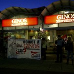 #DiNoaGinos: concentración frente al Ginos del C.C. Diagonal Mar en respuesta a una nueva sanción al delegado de la sección