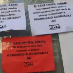 [Solidaridad Madrid] Nueva acción en Barcelona por la readmisión del compañero despedido de ISBAN-Santander