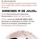 ACTES DE COMMEMORACIÓ DEL 19 DE JULIOL DE 1936 A BARCELONA