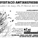 [Agenda] 1J: Manifestació antirrepressiva en suport a les encausades arran la vaga del 29M