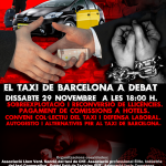 El taxi de Barcelona a debate, Sábado 29 de noviembre, CNT Cornellà