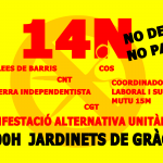 14-N, manifestació alternativa unitària: NO DEVEM, NO PAGUEM